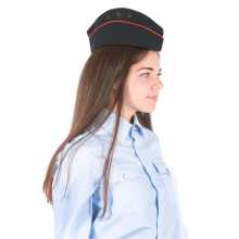 Пилотка Патруль67 Полиция женская тк. габардин иссиня-черная