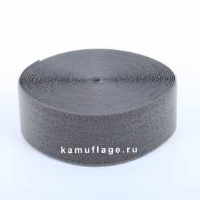 Контактная лента (Велкро) BigAccessories ширина 100 мм мягкая часть серая