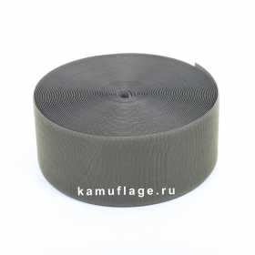 Контактная лента (Велкро) BigAccessories ширина 100 мм жесткая часть серая
